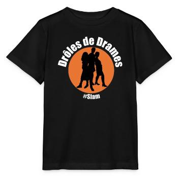 Funny Slam Dramas - Stanley/Stella MINI CREATOR Kids’ T-Shirt - black - Front - Mikhail (115cm)