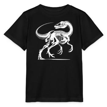 Dinosaures - J’étais cool avant qu’il n’y ait des fossiles - T-shirt bio MINI CREATOR Stanley/Stella Enfant - noir - Devant - Mikhail (115cm)
