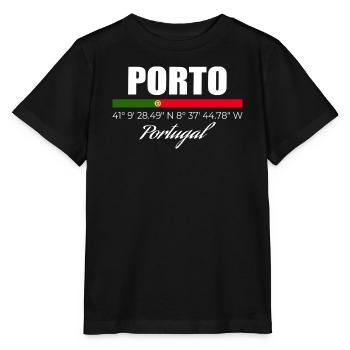 Porto - Stanley/Stella Kinder T-Shirt MINI CREATOR  - Schwarz - Vorne - Mikhail (115cm)