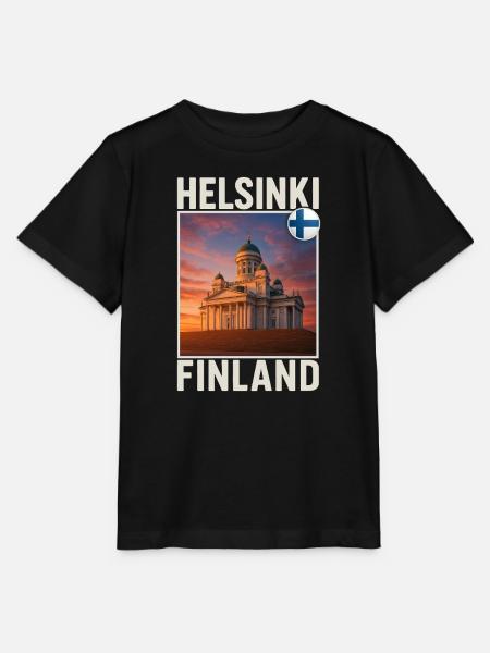 Helsinki - Stanley/Stella Kinder T-Shirt MINI CREATOR  - Schwarz