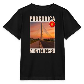 Podgorica Montenegro - Stanley/Stella MINI CREATOR Kids’ T-Shirt - black - Front - Mikhail (115cm)
