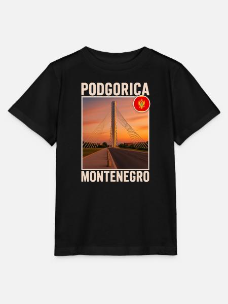 Podgorica Montenegro - Stanley/Stella Kinder T-Shirt MINI CREATOR  - Schwarz