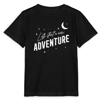 Vanlife - - Entamons une nouvelle aventure - T-shirt bio MINI CREATOR Stanley/Stella Enfant - noir - Devant - Mikhail (115cm)