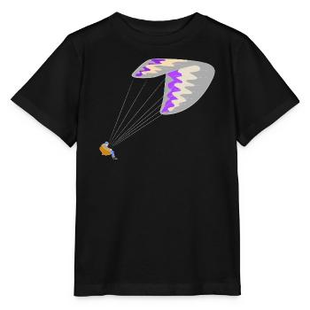 Gleitschirm - Stanley/Stella Kinder T-Shirt MINI CREATOR  - Schwarz - Vorne - Mikhail (115cm)