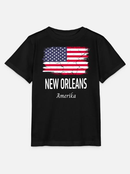 New Orleans - Stanley/Stella Kinder T-Shirt MINI CREATOR - Schwarz