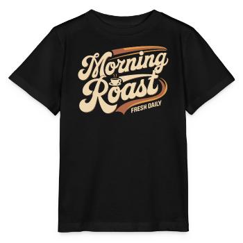 Morning Roast – Fresh Daily Coffee - Stanley/Stella MINI CREATOR Kids’ T-Shirt - black - Front - Mikhail (115cm)