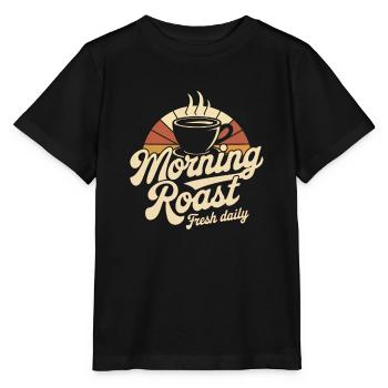 Morning Roast – Fresh Daily Coffee - Stanley/Stella MINI CREATOR Kids’ T-Shirt - black - Front - Mikhail (115cm)