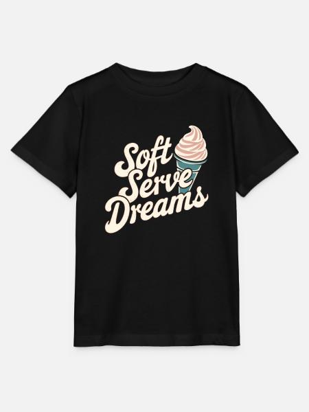 Soft Serve Dreams – Retro Eiscreme - Stanley/Stella Kinder T-Shirt MINI CREATOR - Schwarz