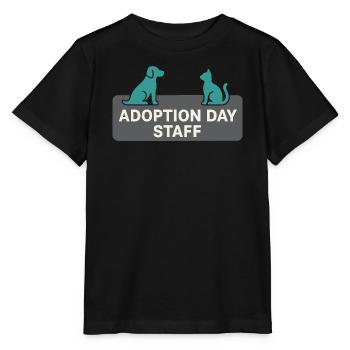 Adoptionstag-haustierrettungs-tierheim - Stanley/Stella Kinder T-Shirt MINI CREATOR  - Schwarz - Vorne - Mikhail (115cm)
