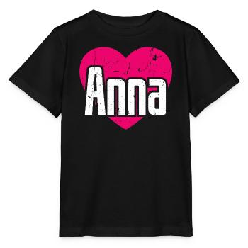 J’aime Anna Coeur Rose J’aime Anna - T-shirt bio MINI CREATOR Stanley/Stella Enfant - noir - Devant - Mikhail (115cm)