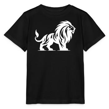 Tribal Lion with Mane - Stanley/Stella MINI CREATOR Kids’ T-Shirt - black - Front - Mikhail (115cm)
