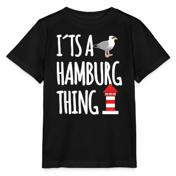 Hamburg Hafen Spruch - Stanley/Stella Kinder T-Shirt MINI CREATOR  - Schwarz - Vorne - Mikhail (115cm)