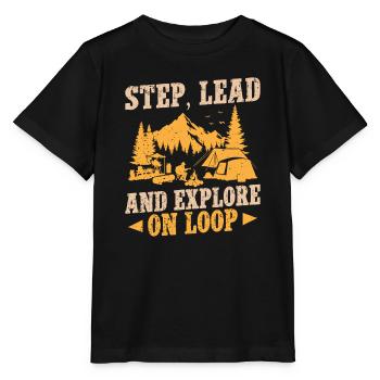 Girl Scout Leader Step Lead & Explore Scout - Stanley/Stella Kinder T-Shirt MINI CREATOR  - Schwarz - Vorne - Mikhail (115cm)