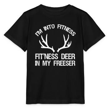  Deer Hunting Art For Men Women Wildlife Hunting - Stanley/Stella Kinder T-Shirt MINI CREATOR  - Schwarz - Vorne - Mikhail (115cm)