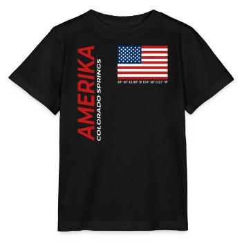 Colorado Springs - T-shirt bio MINI CREATOR Stanley/Stella Enfant - noir - Devant - Mikhail (115cm)