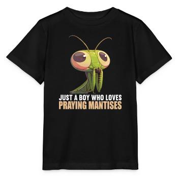 Mantes religieuses Mantes religieuses - T-shirt bio MINI CREATOR Stanley/Stella Enfant - noir - Devant - Mikhail (115cm)
