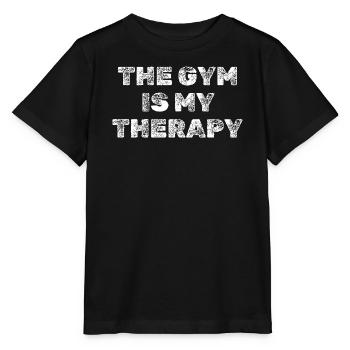 La salle de sport est ma thérapie grunge fitness spruch sprüche - T-shirt bio MINI CREATOR Stanley/Stella Enfant - noir - Devant - Mikhail (115cm)