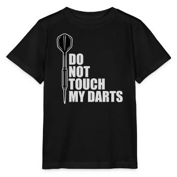 Do Not Touch My Darts Warnung Dartspieler Humor - Stanley/Stella Kinder T-Shirt MINI CREATOR  - Schwarz - Vorne - Mikhail (115cm)