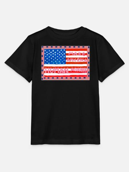 MAKE_AMERICA_HUMAN_AGAIN-_A5 - Stanley/Stella Kinder T-Shirt MINI CREATOR  - Schwarz