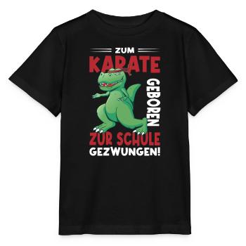 Children born to karate, forced to go to school - Stanley/Stella MINI CREATOR Kids’ T-Shirt - black - Front - Mikhail (115cm)