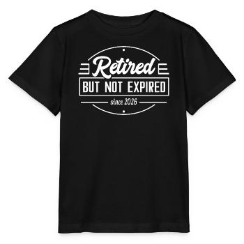 Retraités mais pas expirés depuis 2026 - T-shirt bio MINI CREATOR Stanley/Stella Enfant - noir - Devant - Mikhail (115cm)