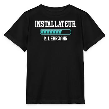 Apprentissage d’installateur 2e année d’apprentissage - T-shirt bio MINI CREATOR Stanley/Stella Enfant - noir - Devant - Mikhail (115cm)