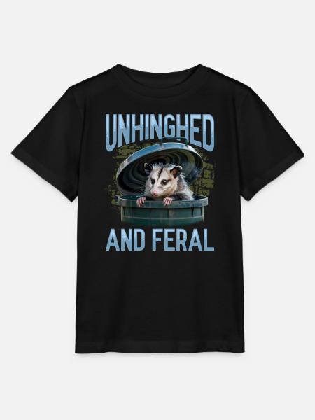 Funny Opossum - Stanley/Stella Kinder T-Shirt MINI CREATOR  - Schwarz