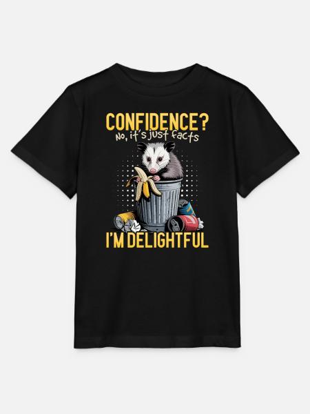 Funny Opossum - Stanley/Stella Kinder T-Shirt MINI CREATOR  - Schwarz