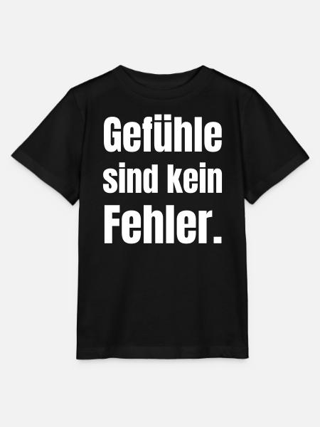 Gefühle Sind Kein Fehler  - Stanley/Stella Kinder T-Shirt MINI CREATOR  - Schwarz