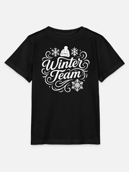 Winter Team - Stanley/Stella Kinder T-Shirt MINI CREATOR - Schwarz