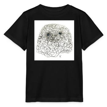 Bouclé Sherly - T-shirt bio MINI CREATOR Stanley/Stella Enfant - noir - Devant - Mikhail (115cm)