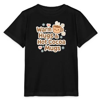 Câlins chaleureux Tasse de cacao - T-shirt bio MINI CREATOR Stanley/Stella Enfant - noir - Devant - Mikhail (115cm)