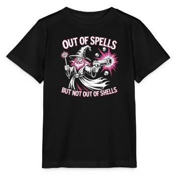 Hors de sorts mais pas de coquilles - Cool Wizard - T-shirt bio MINI CREATOR Stanley/Stella Enfant - noir - Devant - Mikhail (115cm)
