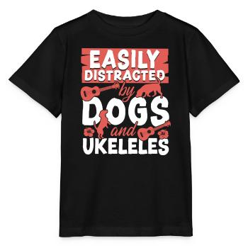 Ukulélé hawaïen Ukulélé Ukulélé Facilement - T-shirt bio MINI CREATOR Stanley/Stella Enfant - noir - Devant - Mikhail (115cm)