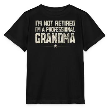 Professional granny - Stanley/Stella MINI CREATOR Kids’ T-Shirt - black - Front - Mikhail (115cm)