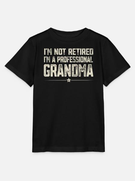 Professionelle Oma - Stanley/Stella Kinder T-Shirt MINI CREATOR - Schwarz