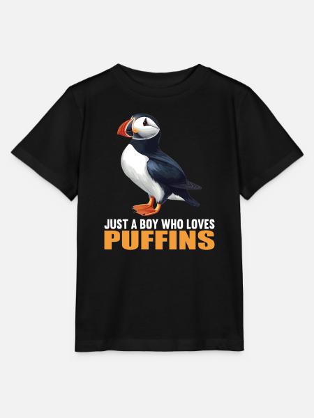 Puffin Papageientaucher - Stanley/Stella Kinder T-Shirt MINI CREATOR - Schwarz