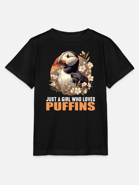 Puffin Papageientaucher - Stanley/Stella Kinder T-Shirt MINI CREATOR  - Schwarz