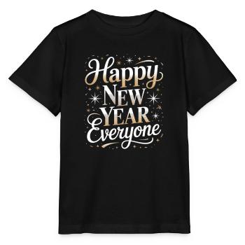 Funkelndes Neujahr - Stanley/Stella Kinder T-Shirt MINI CREATOR  - Schwarz - Vorne - Mikhail (115cm)