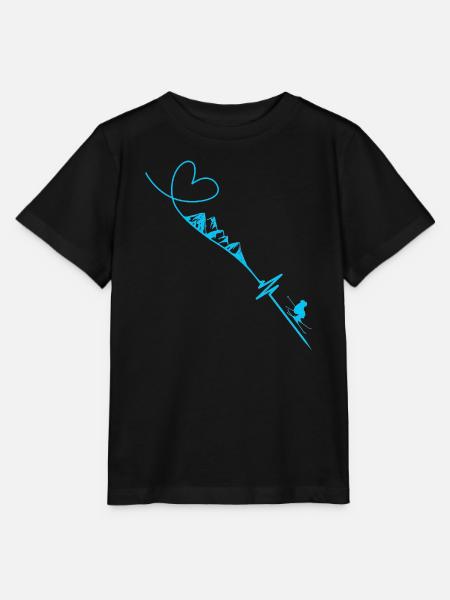 Skifahrer - Stanley/Stella Kinder T-Shirt MINI CREATOR - Schwarz