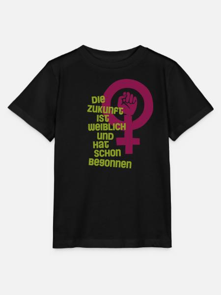 Die Zukunft ist weiblich - Stanley/Stella Kinder T-Shirt MINI CREATOR - Schwarz