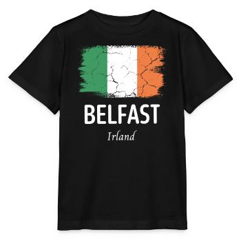 Belfast - Stanley/Stella Kinder T-Shirt MINI CREATOR  - Schwarz - Vorne - Mikhail (115cm)