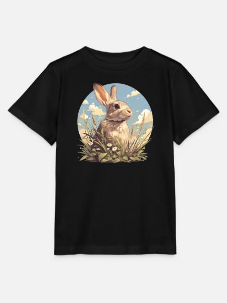 Hasen Hase - Stanley/Stella Kinder T-Shirt MINI CREATOR  - Schwarz