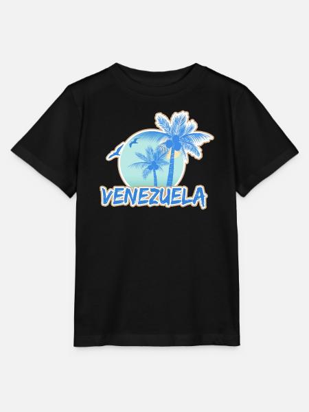 Venezuela als Urlaub - Stanley/Stella Kinder T-Shirt MINI CREATOR - Schwarz
