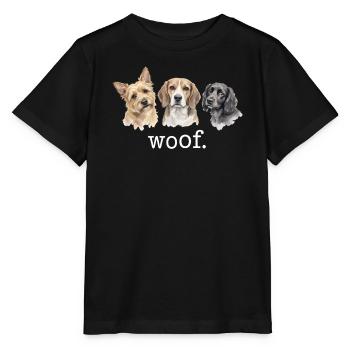 Hunde Wuff Lustige Hundeliebhaber Lustiges Wuff - Stanley/Stella Kinder T-Shirt MINI CREATOR  - Schwarz - Vorne - Mikhail (115cm)
