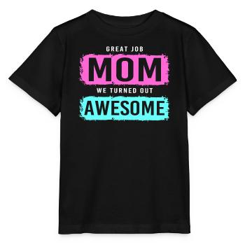 Alleinstehend Alleinerziehend Mutter Single Mama - Stanley/Stella Kinder T-Shirt MINI CREATOR  - Schwarz - Vorne - Mikhail (115cm)