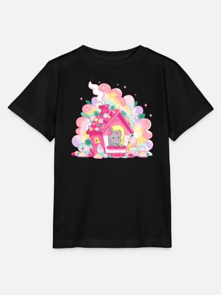 Zuckerhaus mit Maus - Stanley/Stella Kinder T-Shirt MINI CREATOR - Schwarz