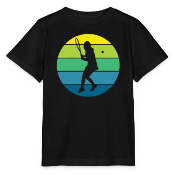 Tennis - Stanley/Stella Kinder T-Shirt MINI CREATOR  - Schwarz - Vorne - Mikhail (115cm)