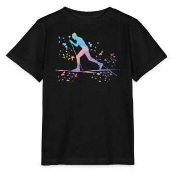 Ski de fond Ski de fond - T-shirt bio MINI CREATOR Stanley/Stella Enfant - noir - Devant - Mikhail (115cm)