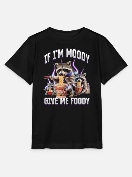 Funny Raccoon - Stanley/Stella Kinder T-Shirt MINI CREATOR - Schwarz